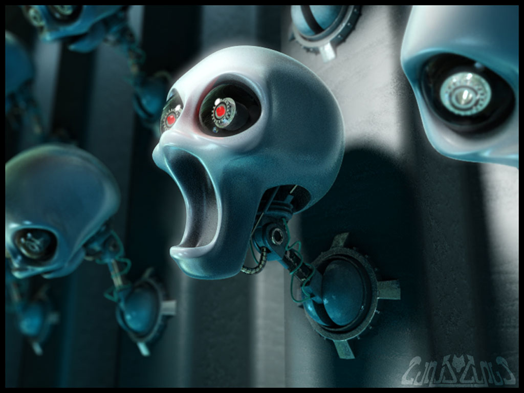 3d digital Aliens images and futuristic compositions