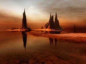 3d terragen landscapes wallpapers, sci-fi, landscapes fantastic nature desktops - 3d surrealism digital art picture