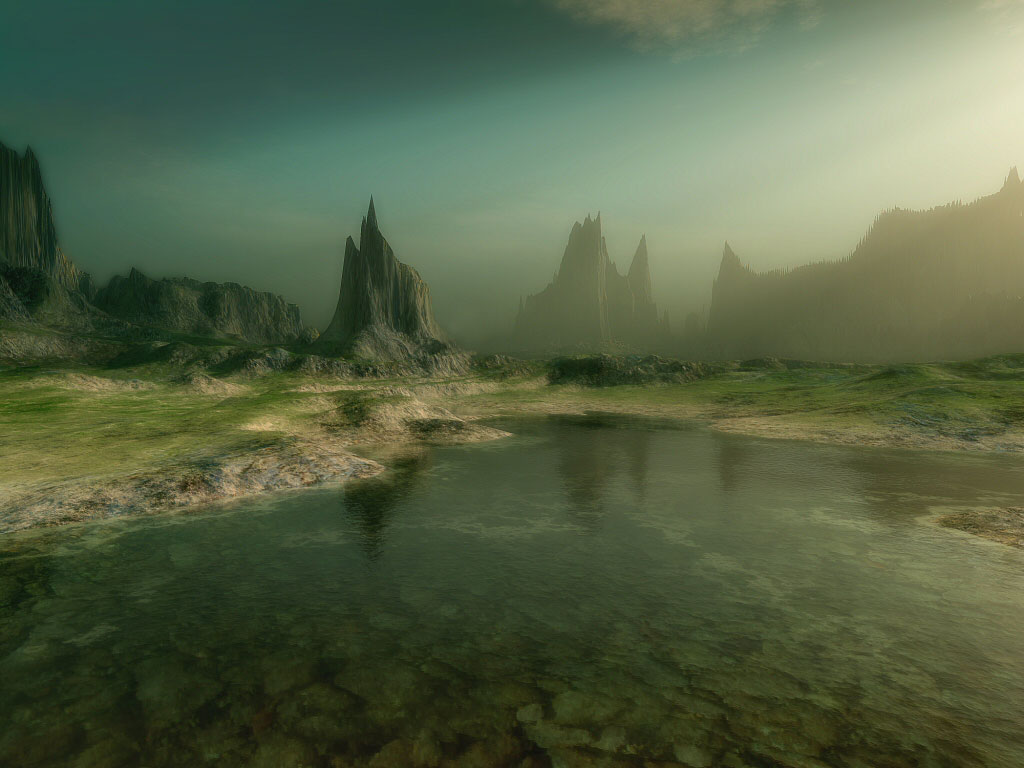 3d digital fantasy art, landscape fantastic nature wallpaper