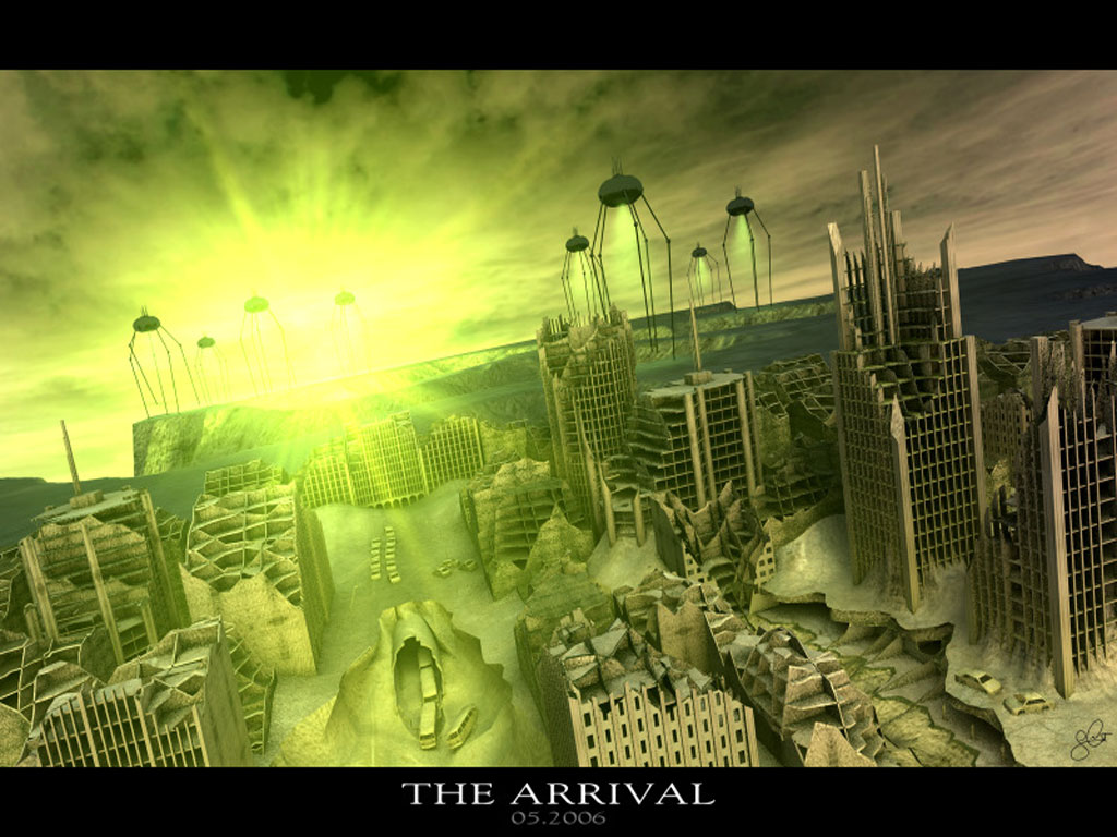 3d sci-fi fantasy scapes, modern 3d fantastic nature wallpaper