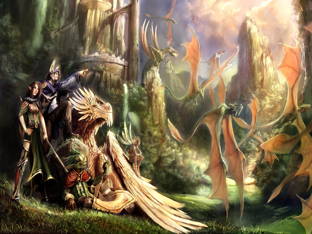 Modern digital painting fantasy illustrations
