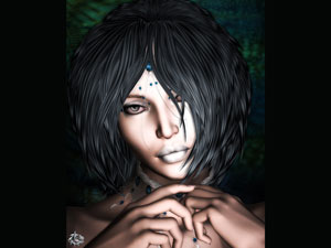  fantasy art 3d wallpaper by poser portrait artist