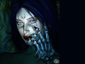  digital art 3d fantasy wallpaper by poser portrait artist