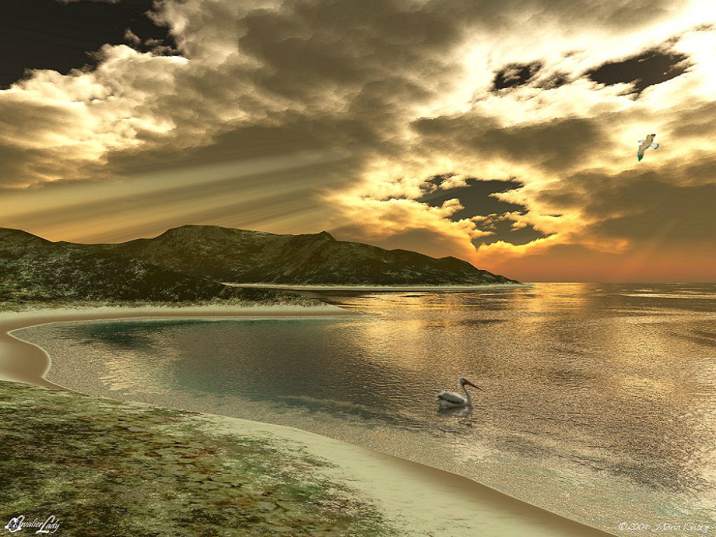 Maria K. landscape fantasy arts 3d shareware digital wallpapers