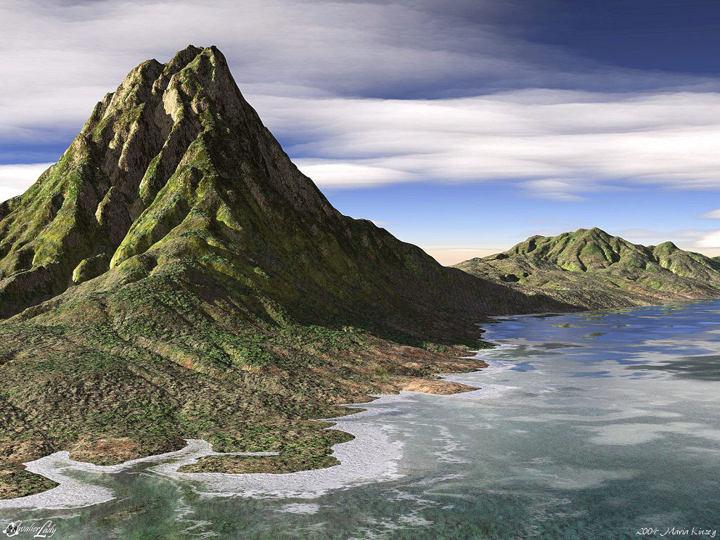 Maria K. landscape fantasy arts 3d shareware digital wallpapers