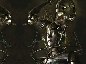 fantasy art 3d wallpaper by mechanical portrait artist