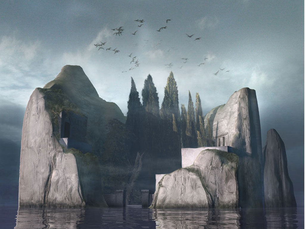Raphael architecture fantasy arts 3d shareware digital wallpapers