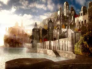  fantasy art 3d wallpaper by digital architecture artist