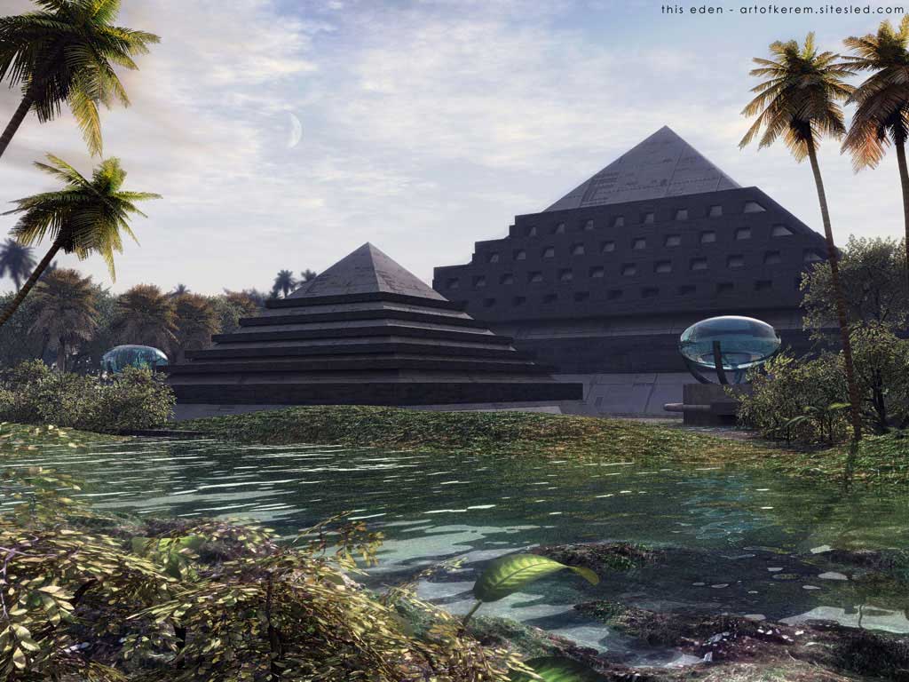 Kerem fantasy art landscapes 3d shareware digital wallpapers