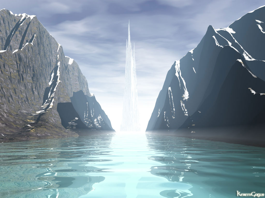 Kerem fantasy art landscapes 3d shareware digital wallpapers