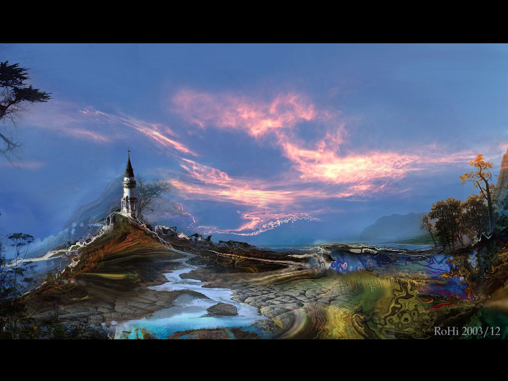 Rolf H. landscapes fantasy arts 3d shareware digital wallpapers
