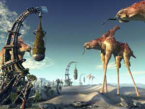  fantasy art 3d wallpaper by sci-fi digital graphic artist
