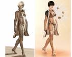 Dangerous girl model and rendering, Mixed Style, 3D Digital Art