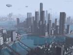 Island Cities, Science Fiction, 3D Digital Art