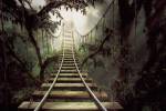 Forest Railroad Bridge, Photo Manipulation, Photo Manipulation