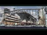 Floating Drydock 1943, Mixed Style, 3D Digital Art