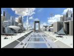 Sci-fi downtown, Science Fiction, 3D Digital Art