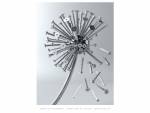 Dandelion of screws, Surreal Art, 3D Digital Art graphic design
