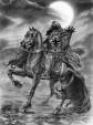 GHOSTLY RIDER, Fantasy Art, 2D Digital Art