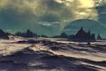 Planetary Landscape 51., Nature, 3D Digital Art