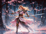 anime Blade Dance in the Enchanted Forest