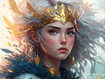 anime Golden Grace: Portrait of a Princess